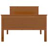 vidaXL Sengeramme honningbrun heltre furu 90x200 cm