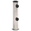 vidaXL Parasollfot for &Oslash;38/48 mm stang matt s&oslash;lv st&aring;l