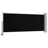 vidaXL Uttrekkbar sidemarkise 120 x 300 cm svart