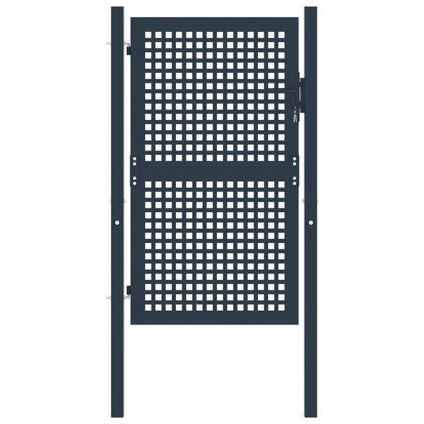 vidaXL Gjerdeport antrasitt 102x150 cm st&aring;l