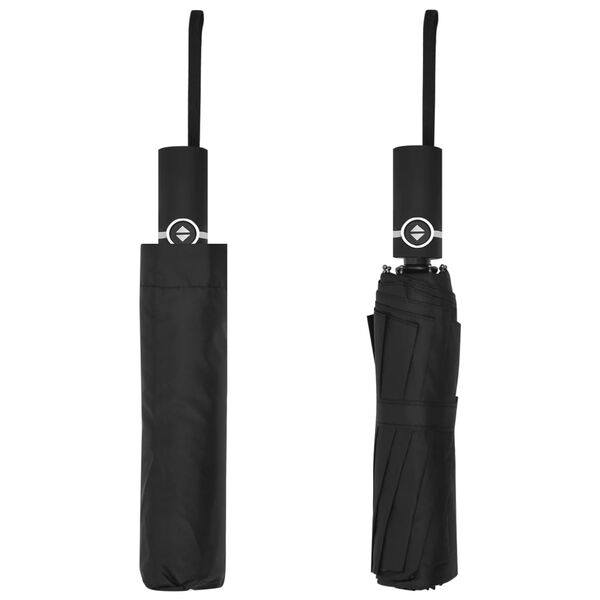 vidaXL Sammenleggbar paraply automatisk svart 104 cm