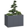 vidaXL Plantekasse antrasitt 120x80x80 cm st&aring;l