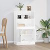vidaXL Highboard høyglans hvit 60x35,5x103,5 cm konstruert tre