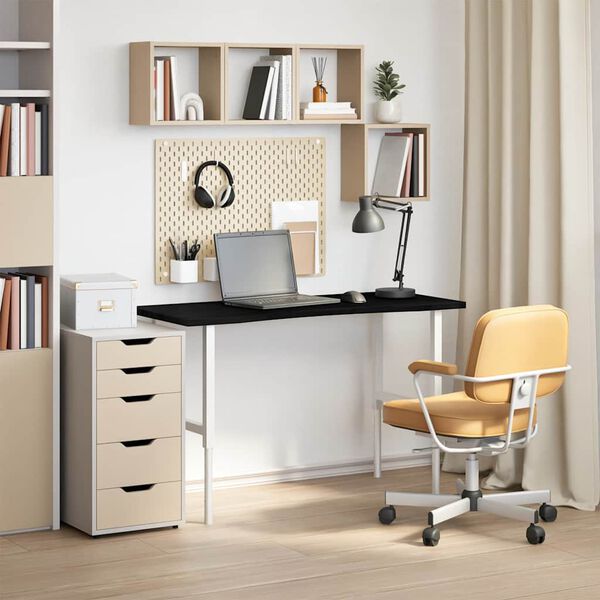 vidaXL Bordplate m&oslash;rkebrun 120x50x2,5 cm rektangul&aelig;r heltre eik