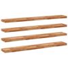 vidaXL Flytende hyller 4 stk 160x20x4 cm oljebehandlet heltre akasie