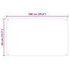 vidaXL Kj&oslash;kkenbakplate 2 pcs Gjennomsiktig 100 x 40 cm herdet glass