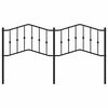 vidaXL Sengegavl i metall svart 180 cm