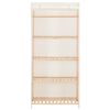 vidaXL Garderobeskap hvit 79x40x170 cm stoff