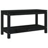vidaXL Hagebenk svart 82,5x35x45 cm heltre furu