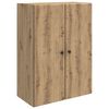 vidaXL Vegghengt skap 66 x 34,5 x 90 cm Konstruert tre Artisan eik
