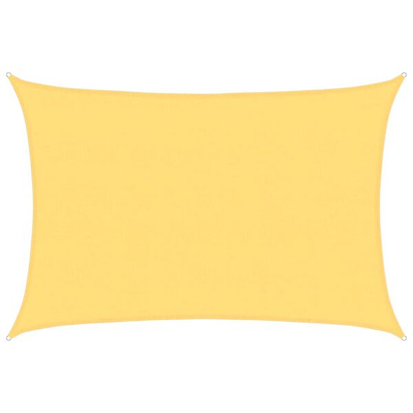 vidaXL Solseil 160 g/m² beige 5x7 m HDPE