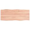 vidaXL Bordplate lysebrun 100x40x(2-4)cm behandlet heltre naturlig