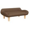 vidaXL Hundeseng brun 70x40x24 cm stoff