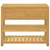 vidaXL Baderomsskap 90x45x75 cm heltre teak
