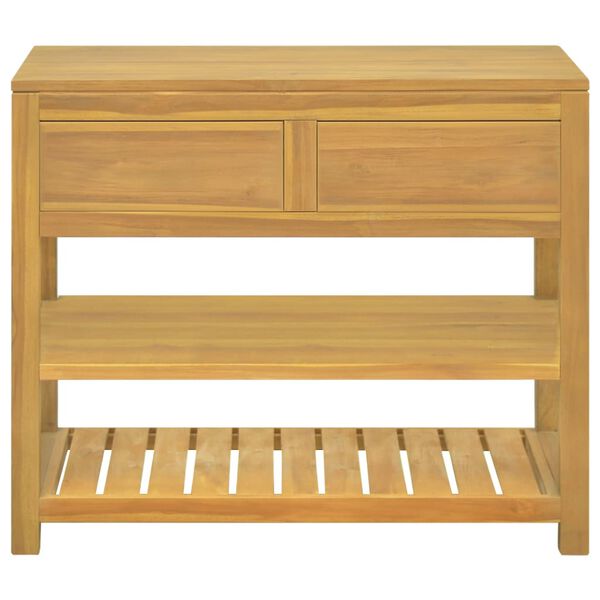 vidaXL Baderomsskap 90x45x75 cm heltre teak