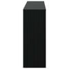 vidaXL Konsollbord Stripete Svart 155 x 29 x 74 cm Konstruert tre