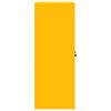 vidaXL Oppbevaringsskap Sennepsgul 60 x 40 x 105 cm Kaldvalsget St&aring;l
