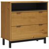 vidaXL Kommode FLAM 80x40x80 cm heltre furu