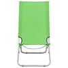 vidaXL Sammenleggbare strandstoler 2 stk grønn stoff