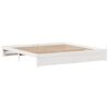 vidaXL Sengeramme uten madrass hvit 180x200 cm heltre furu