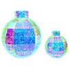 vidaXL Prismatisk iriserende LED-julekule 2 stk. Flerfarget