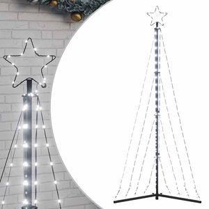 vidaXL LED Juletre 339 LEDs Kald Hvit 182 cm