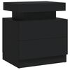 vidaXL Nattbord svart 45x35x52 cm konstruert tre