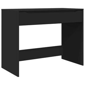 vidaXL Skrivebord med skuff Svart 100 x 50 x 78 cm Konstruert tre