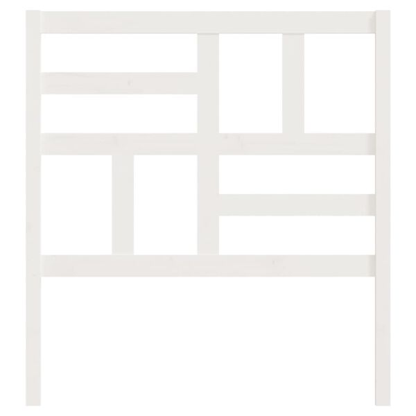 vidaXL Sengegavl hvit 81x4x104 cm heltre furu