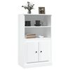 vidaXL Highboard høyglans hvit 60x35,5x103,5 cm konstruert tre