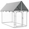 vidaXL Utend&oslash;rs hundeg&aring;rd med tak 200x100x150 cm