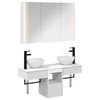 vidaXL Baderomsskapsett 4 pcs Hvit 103,5 x 15,5 x 70 cm Konstruert tre