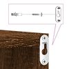 vidaXL Vegghyller kubeformet 2 stk brun eik 30x15x30 cm