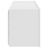 vidaXL Vegghengt TV-benk med LED hvit 100x35x41 cm