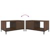 vidaXL Kaffebord brun eik 90 x 49 x 46 cm Konstruert tre