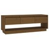 vidaXL TV-benk honningbrun 110,5x34x40 cm heltre furu