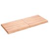 vidaXL Bordplate lysebrun 120x50x(2-6)cm behandlet heltre naturlig