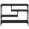vidaXL Konsollbord med hylle Svart Eik 100 x 30 x 75 cm Konstruert tre