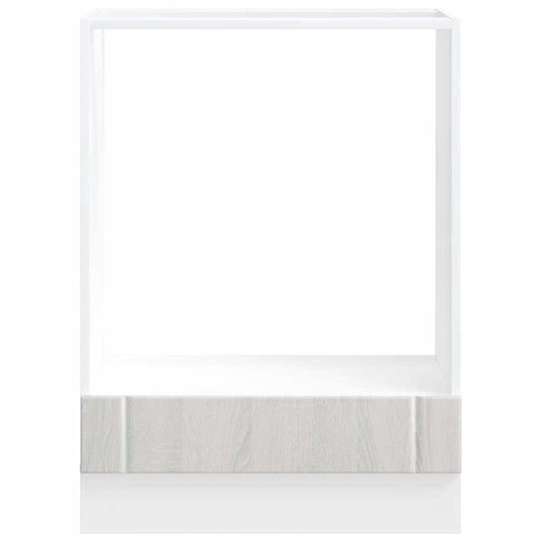 vidaXL Ovnskap Lucca gr&aring; sonoma eik konstruert tre