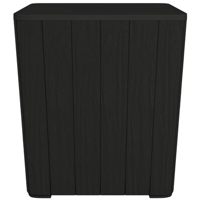 vidaXL Hagebord med avtakbart lokk svart polypropylen