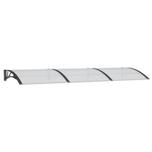 vidaXL Skjermtak svart 300x100 cm polykarbonat