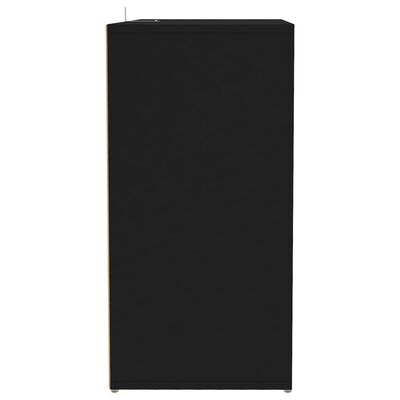 vidaXL Skoskap svart 60x35x70 cm sponplate
