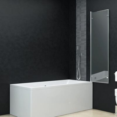 vidaXL Leddet dusjdør med 3 paneler ESG 130x138 cm