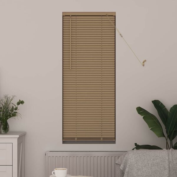 vidaXL Venetiansk persienne Lys Brun med M&oslash;nster 150 x 40 cm PVC