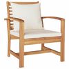 vidaXL Hagesofa Set Naturlig Heltre teak
