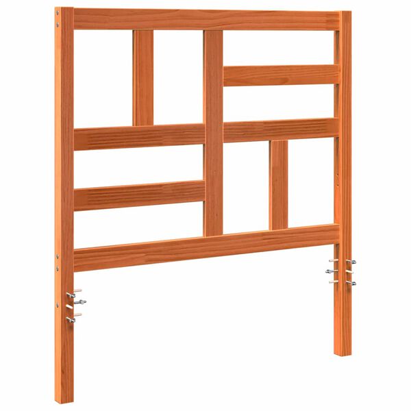 vidaXL Seng Hodegjerde Vokset Brun 105,5 x 4 x 104 cm Massiv furu