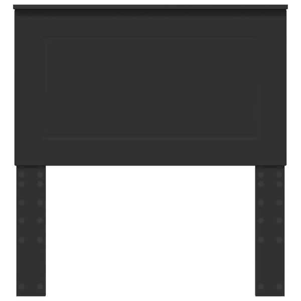 vidaXL Hodegavl Svart Eik 75 cm Konstruert tre