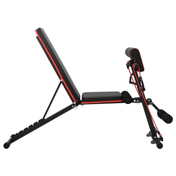 vidaXL Vektsbenk Svart 132 x 54 x 100 cm Stål