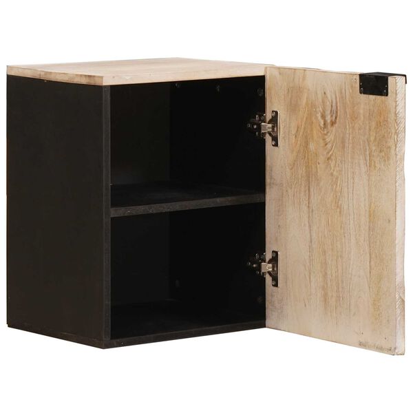 vidaXL Baderom Hengende Skap Hvit 38 x 33 x 48 cm Massiv mango tre