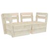 vidaXL Pallesofa 2-seters impregnert gran